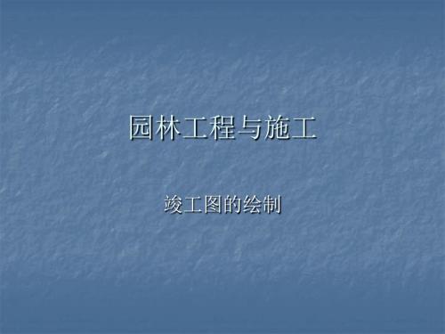 竣工图的绘制