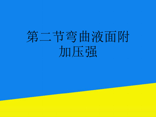 第二节弯曲液面附加压强【实用资料】