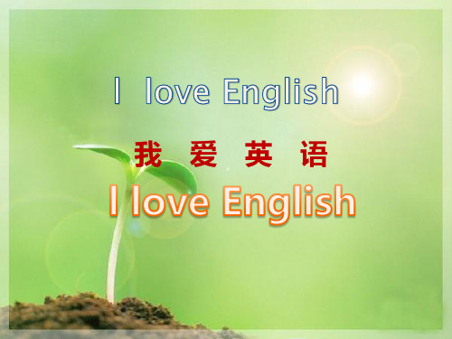 英语演讲比赛ppt模板