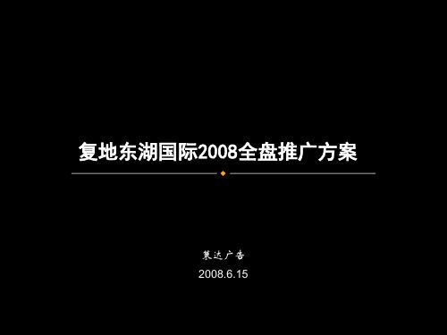 武汉房地产东湖国际全盘推广方案