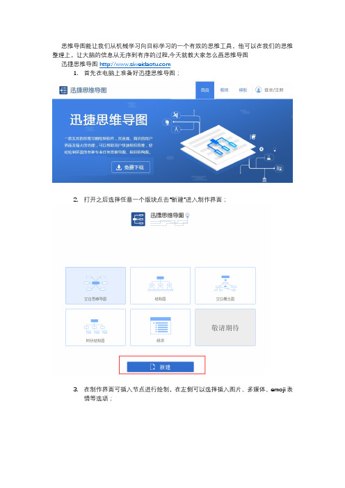 教你怎么画思维导图