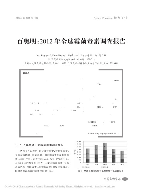 百奥明_2012年全球霉菌毒素调查报告_In_sRodrigues