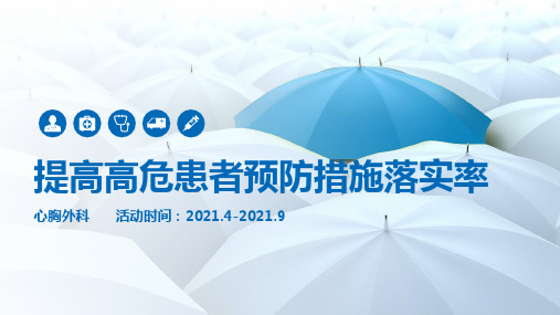 提高高危患者预防措施落实率医院护理品管圈QCC成果汇报PPT(完整版本易修改)