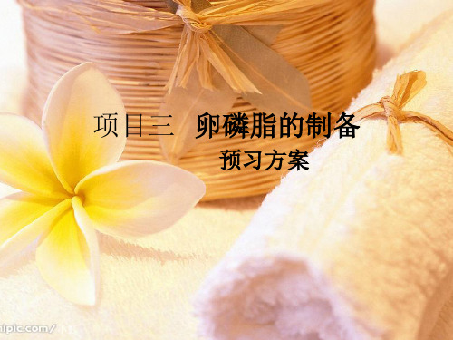 项目三   卵磷脂的制备 -预习方案