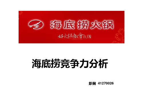 海底捞核心竞争力分析运营管理
