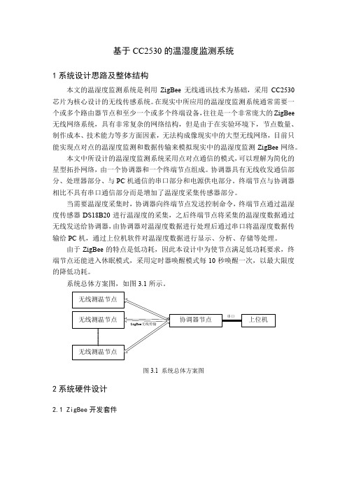 基于CC2530的温湿度监测系统