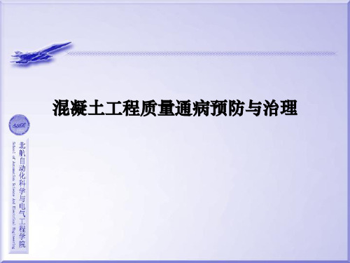 混凝土工程质量通病防治措施课件