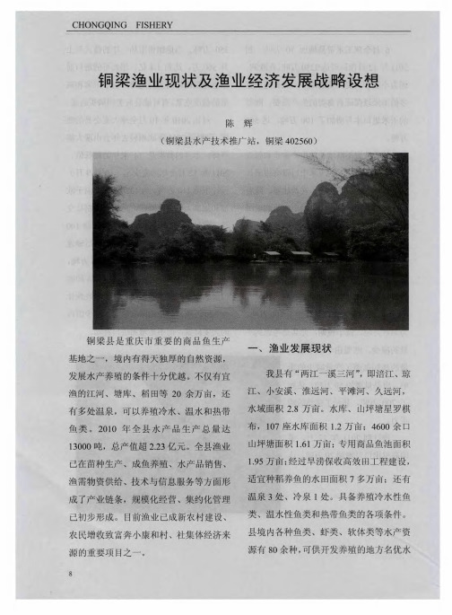 铜梁渔业现状及渔业经济发展战略设想
