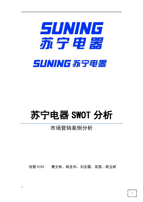 苏宁电器环境分析