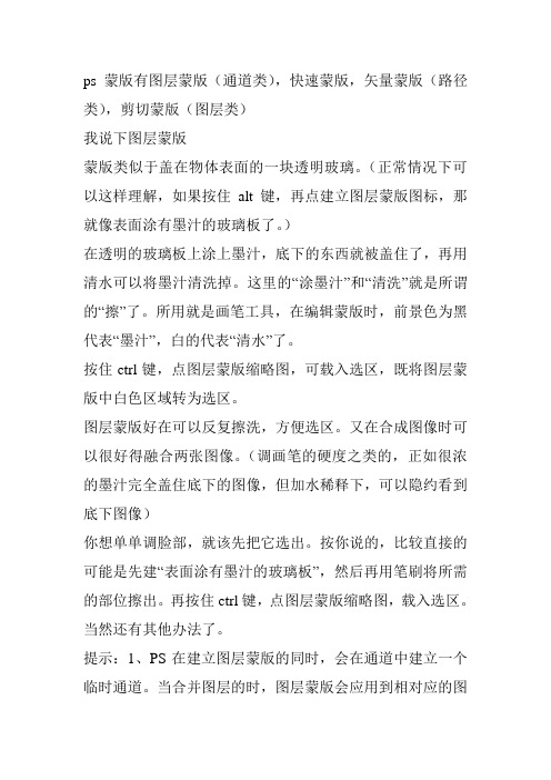 ps蒙版介绍