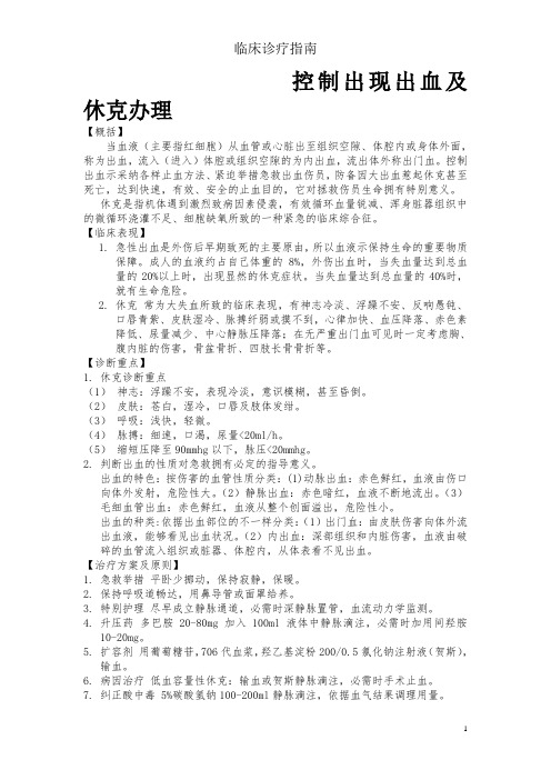 临床诊疗指南