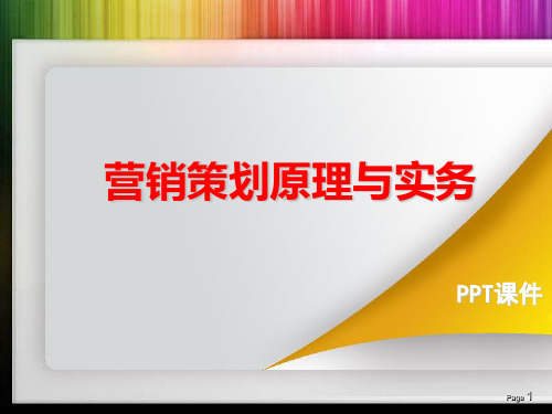 营销策划原理与实务课件