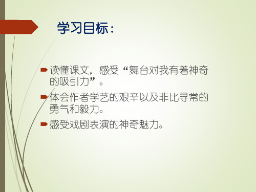 《我的舞台》课件