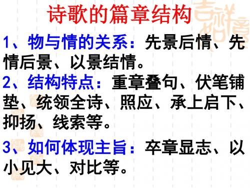 鉴赏诗歌表达技巧