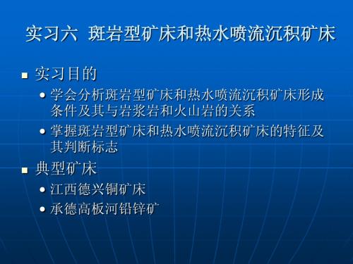 斑岩及热水喷流型矿床6