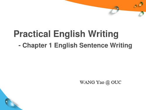 Practical English Writing - Chapter 1