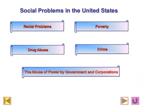 美国文化课件2. social problems