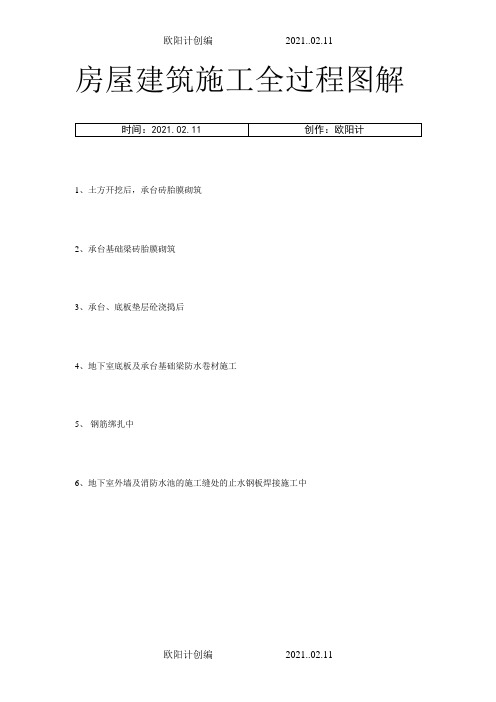 房屋建筑施工全过程图解(图片,非常直观)之欧阳计创编