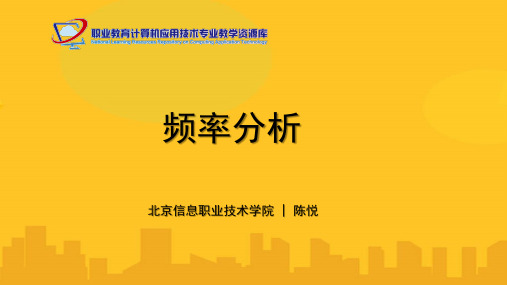 数据分析方法-频率分析PPT资料优秀版
