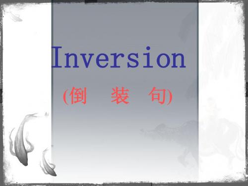 Inversion