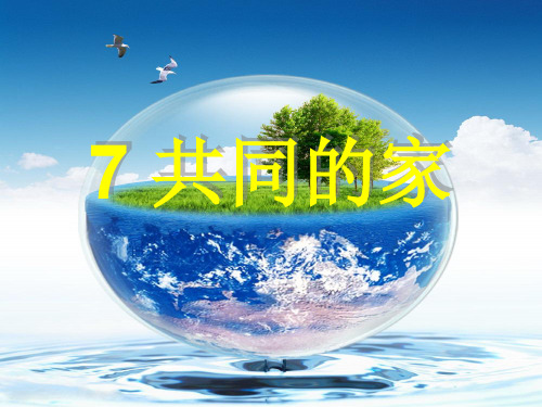 北京版语文一年级上册4.7《共同的家》ppt课件(2)