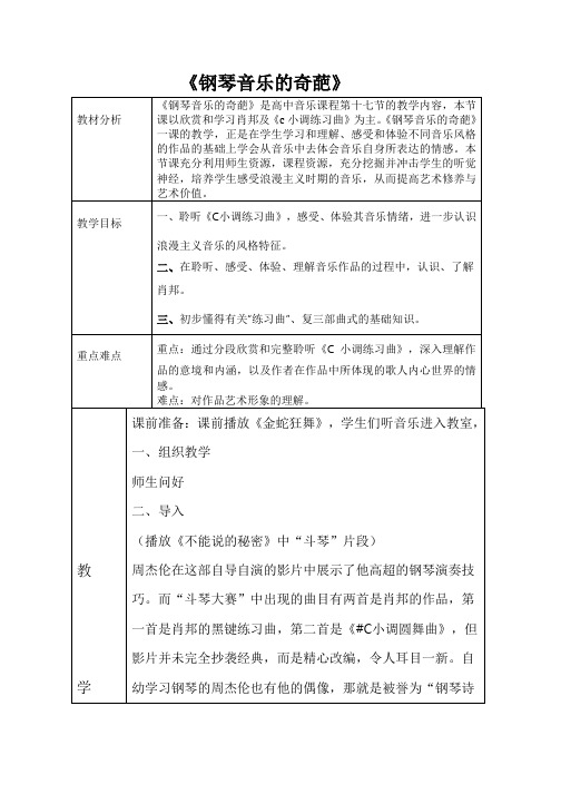 钢琴音乐的奇葩
