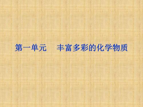 高三化学必修1专题知识点复习课件6