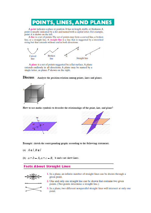 point, line, plane