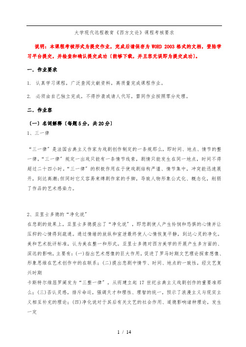 西方文论名词解释