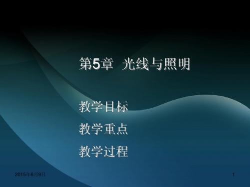 数字视频设计与制作技术(第二版)ch05简明教程PPT课件