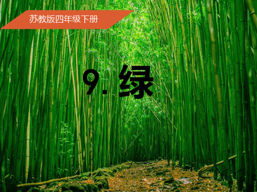 9.朱自清《绿》PPT课件