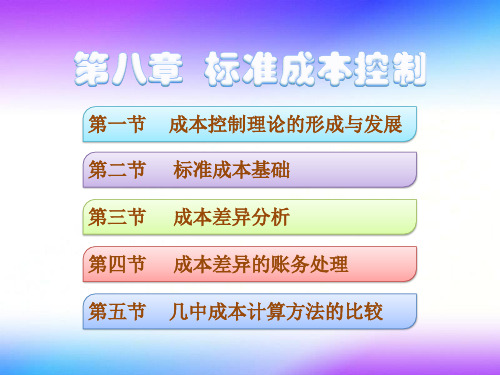 第8章标准成本控制