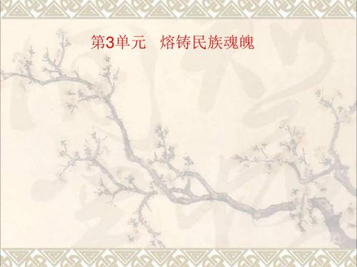 九年级政治全册第10课第2站培育民族精神课件1北师大