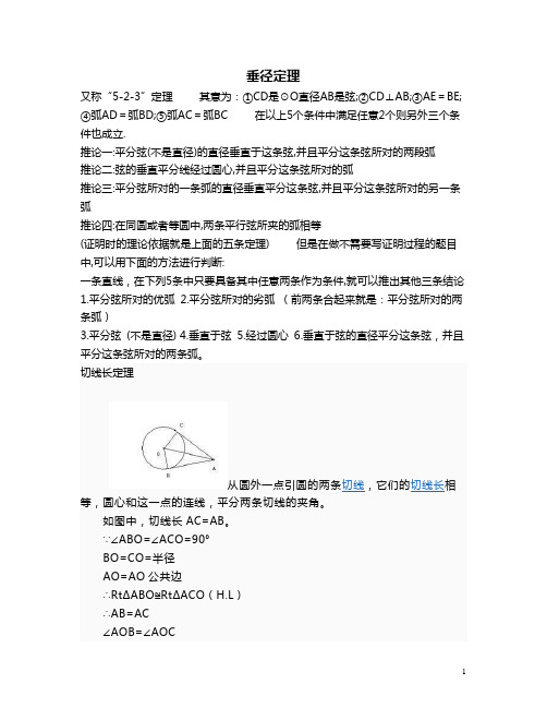 垂径定理