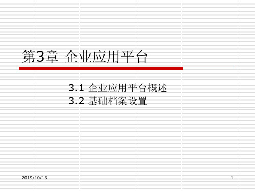 会计电算化课件第3章企业应用平台