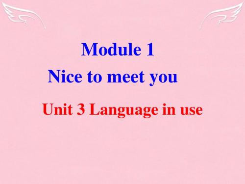 九年级英语Unit3 Language in use课件