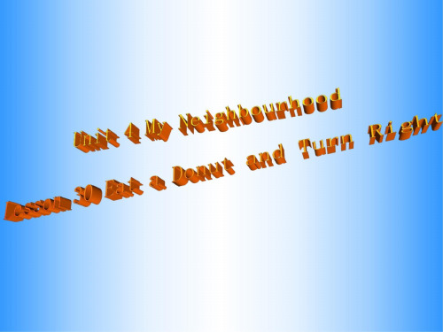 英语：Unit-4-《My-Neighbourhood.》Lesson-30课件(1)(冀教版八年级