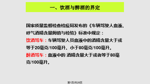 精品文档新交通安全法酒驾安全经验分享课件PPT课件