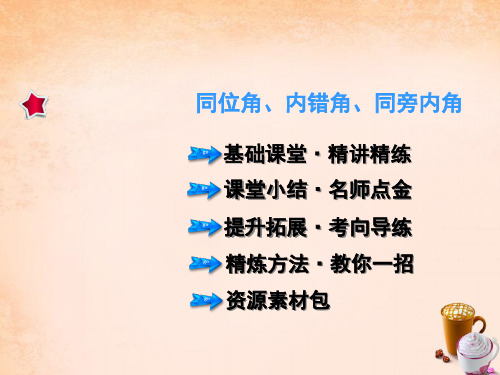 2020春七年级数学下册 5.1.3 同位角、内错角、同旁内角课件 (新版)新人教版