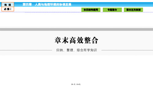 金版新学案高中湘教版地理必修课件第章人类与地理环境的协调发展