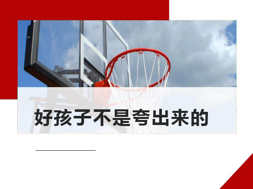 好孩子不是夸出来的