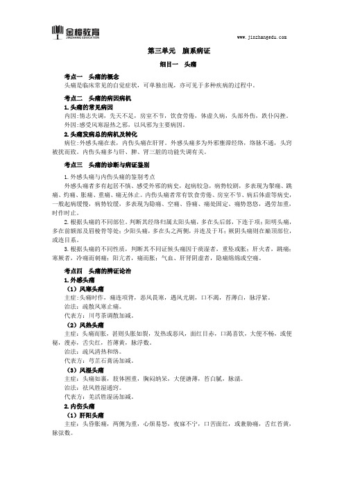 2018年中医执业医师综合笔试知识点(104)