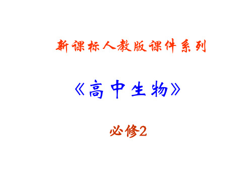 生物：第4章《基因的表达》课件(1)(新人教版必修2)