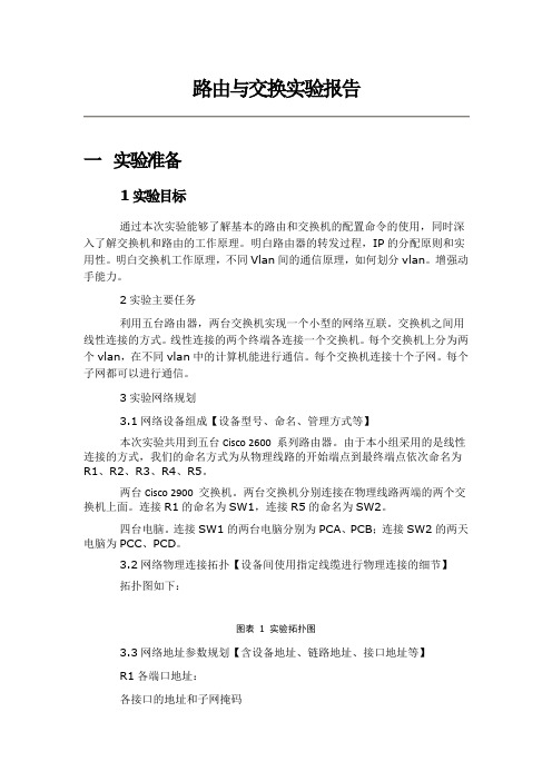 路由与交换实验报告1
