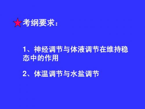 神经调节与体液调节的关系