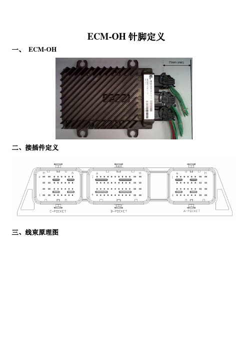 伍德沃德OH ECM OH针脚定义