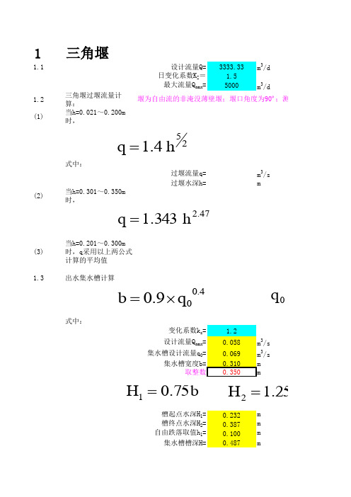 流量计量堰