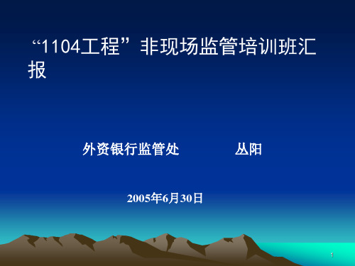 1104报表体系说明