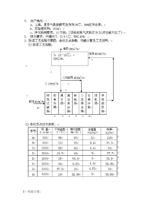 除湿机计算