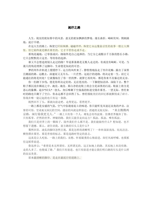 泥泞之路
